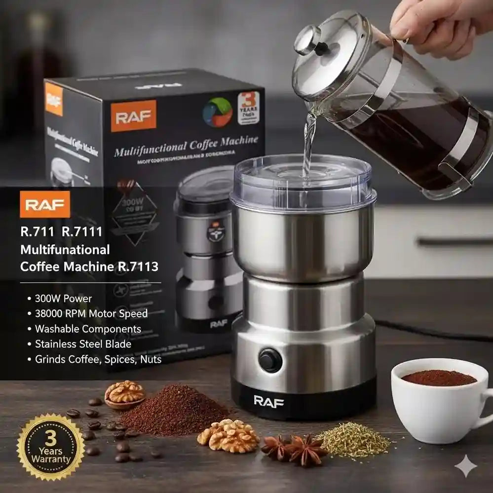 Electric Coffee Grinder – Stainless Steel Blade