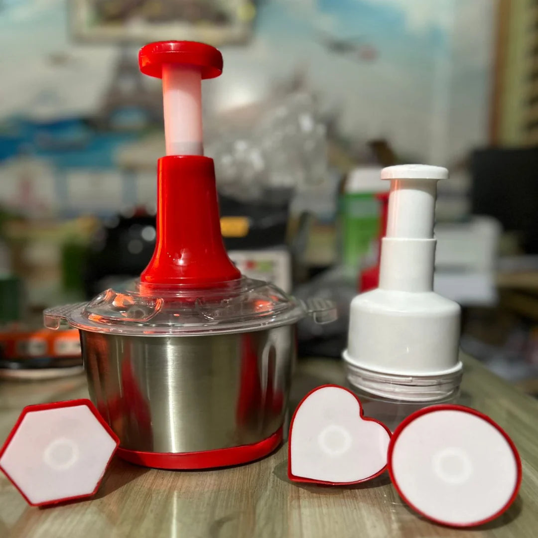 3-in-1 Manual Food Chopper & Shami Maker Set
