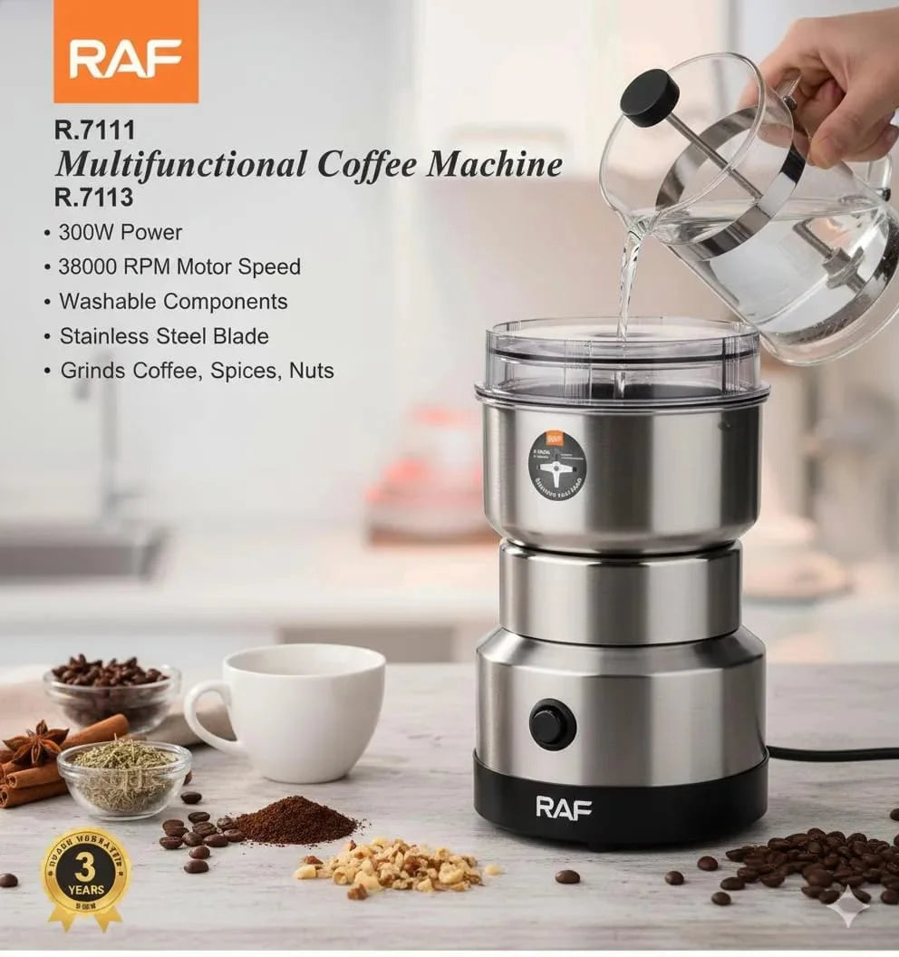Electric Coffee Grinder – Stainless Steel Blade
